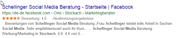 Anzeige von